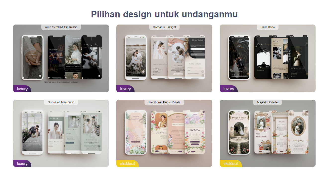 Pilihan Desain Kartu Undangan